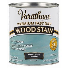 Fast Dry Interior Wood Stain, Oil-Based, Vintage Aqua, 1-Qt.