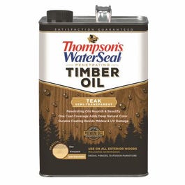 Penetrating Timber Oil, Exterior Wood Protector,TEAK Transparent, 1-Gal.