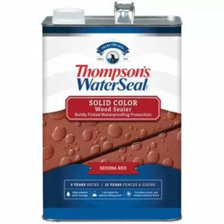 Thompson’s® WaterSeal® Solid Color Wood Sealer 1 Gallon Sequoia Red