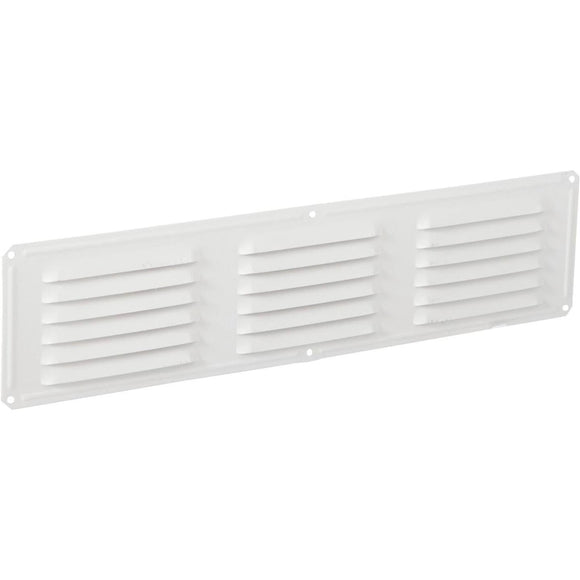 Air Vent 16 In. x 4 In. White Aluminum Under Eave Vent