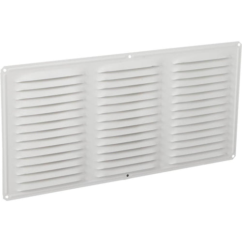 Air Vent 16 In. x 8 In. White Aluminum Under Eave Vent