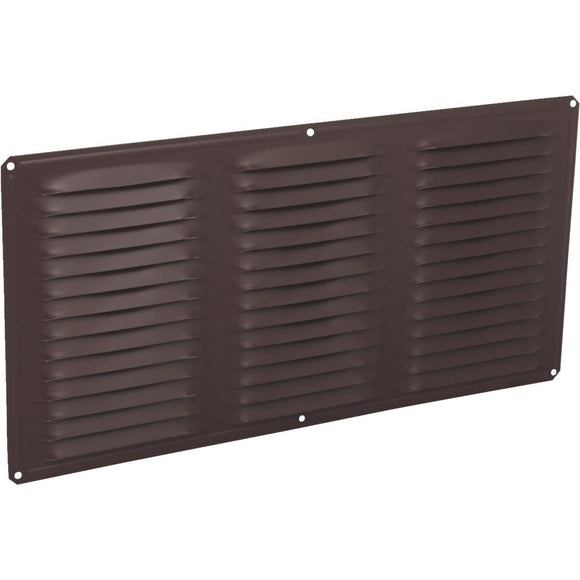 Air Vent 16 In. x 8 In. Brown Aluminum Under Eave Vent