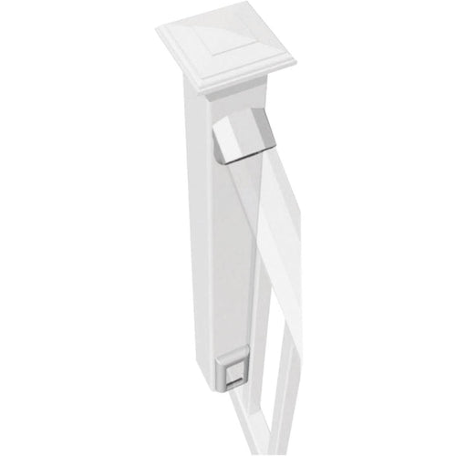 RDI Original White Vinyl Stair Rail Bracket (2-Pack)