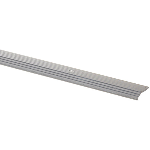 M-D Satin Silver Fluted 7/8 In. x 6 Ft. Aluminum Carpet Trim Bar