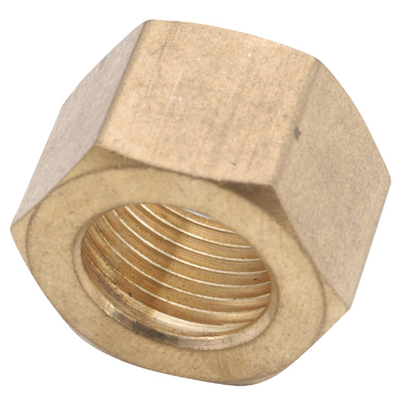 Anderson Metals 1/4 In. Brass Compression Nut (3-Pack)