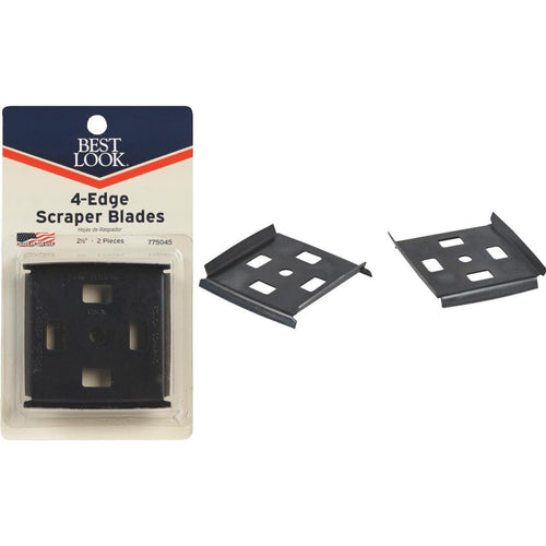 Best Look 2-1/2 In. 4-Edge Replacement Scraper Blade (2-Pack)