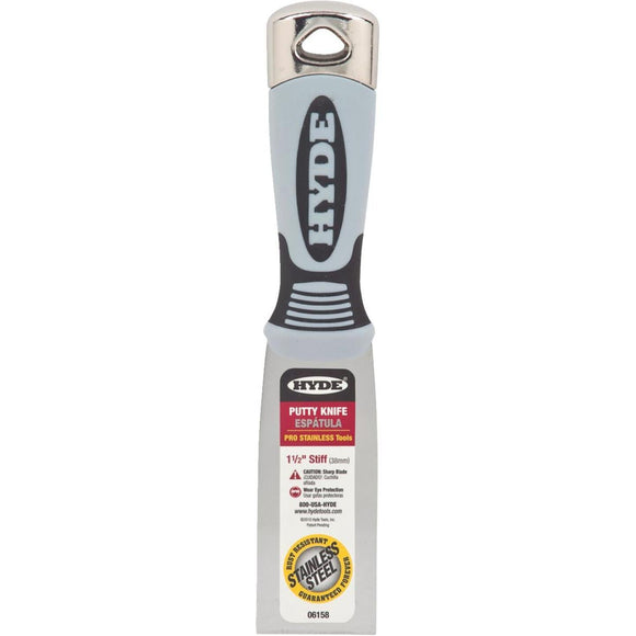 Hyde Pro Stainless 1-1/2 In. Stiff Putty Knife