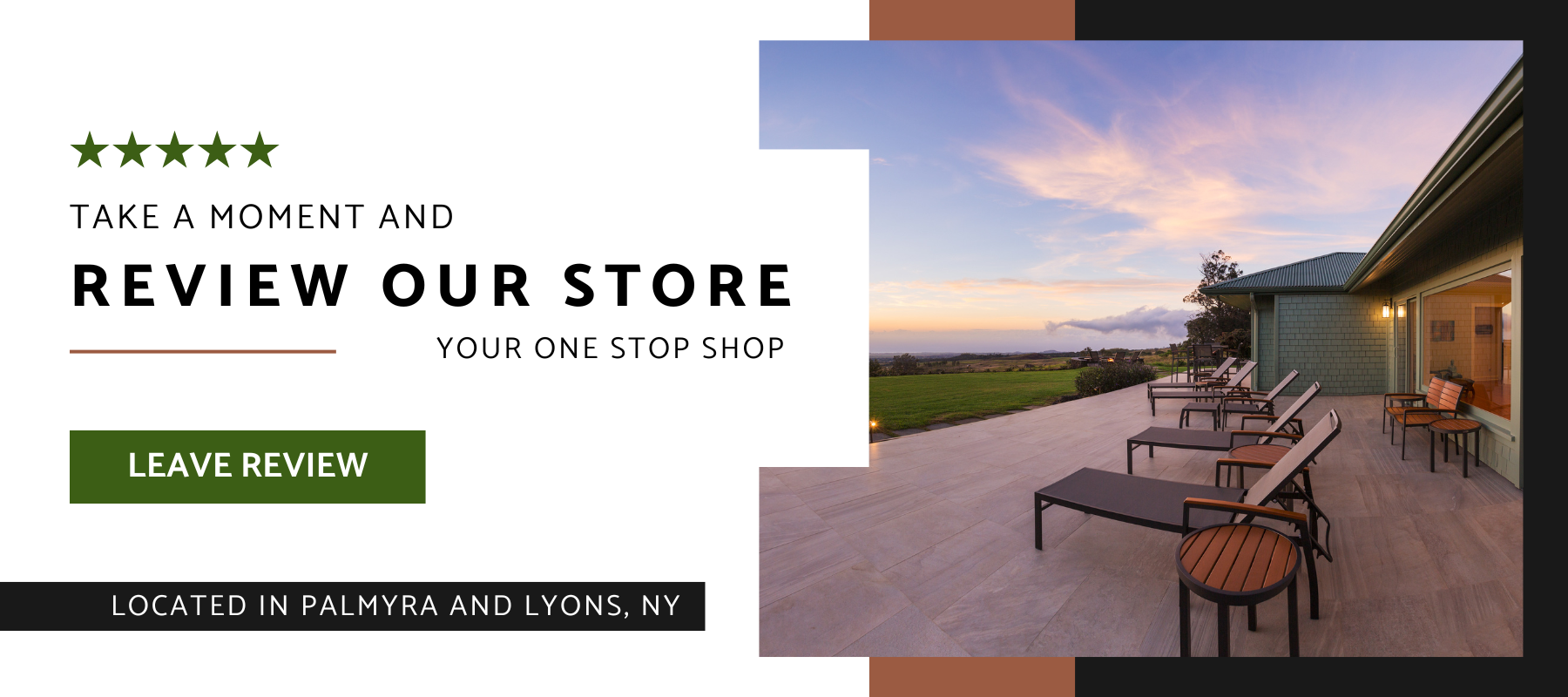 Take a moment and review our store your one stop shop located in Palmyra and Lyons, NY Reviews