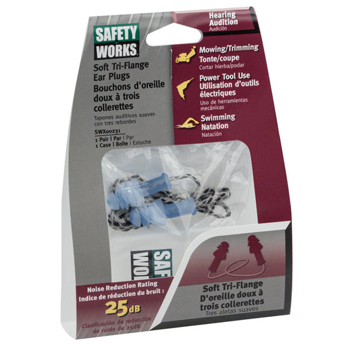 Safety Works Tri-Flange Ear Plugs