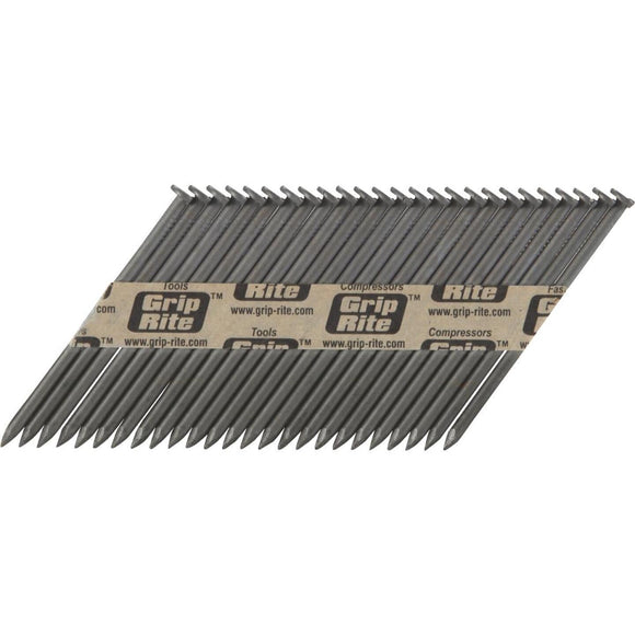 Grip-Rite 30 Degree Paper Tape Hot-Dipped Galvanized Clipped Head Framing Stick Nail, 2 In. x .113 In. (2500 Ct.)