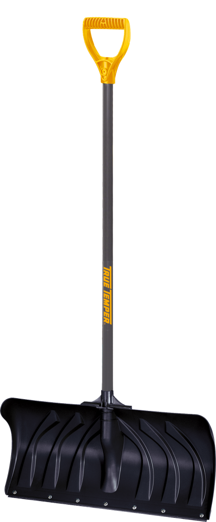 True Temper 24-Inch Poly Snow Pusher with D-Grip
