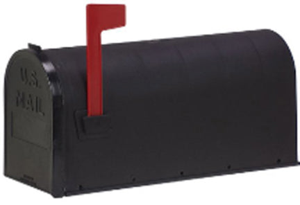 MAILBOX BLACK POLYPROPYLENE RURAL