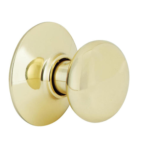 Schlage Plymouth Bright Brass Hall & Closet Door Knob