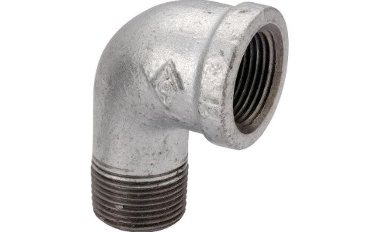 Worldwide Sourcing Galvanized Malleable Street Elbow 90 Degree