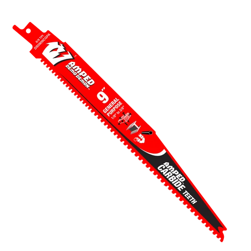 Diablo 9 6/9TPI AMPED™ Demo Demon™ Carbide Teeth Reciprocating Saw Blades for General Purpose Cuts