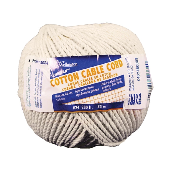 Wellington Cordage Natural Twisted Cotton Cable Cord