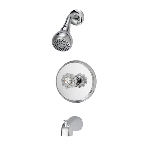 Boston Harbor Single Handle Tub Shower Faucet, Chrome