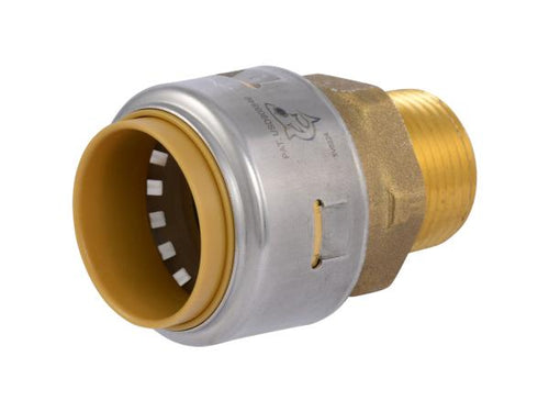 Sharkbite Max Brass Push Male Adapter