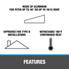 Oatey® Aluminum No-Calk® Roof Flashings/Standard Base