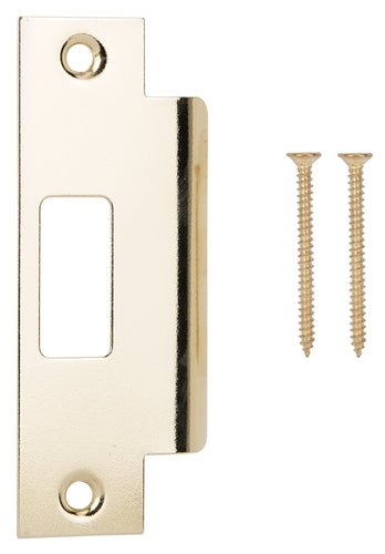 ProSource Strike Plate Steel Brass 4-7/8 in L, 2 in W